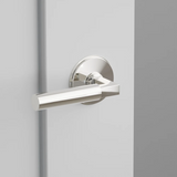 Emtek 8210 Select Brass Lever Handle With Stem And Watford Rosette Privacy Set