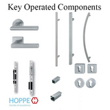 HOPPE KEY OPERATED MULTIPOINT LOCK 1-3/4" BACKSET, DOORS 73.62-85.43" - EGRESS, PANIC FUNCTION