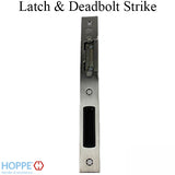 Hoppe Latch & Deadbolt Strike, Key Operated Lock, Left Hand - Stainless Steel