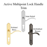 Multi-point Lock Handle Trim, 6109 Active - Choose Color