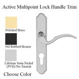 Multi-point Lock Handle Trim, 6109 Active - Choose Color
