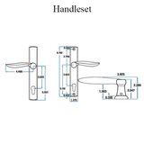 Handleset, Imperial 6260, Active with Key - Choose Color