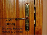 Germania, Lara 68mm Active Handleset - Satin Nickel