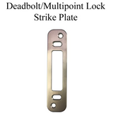 Tru-Lock Deadbolt / Multipoint Lock Strike Plate Stainless Steel