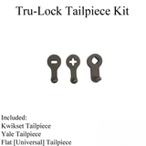 Tru-Lock Deadbolt Tailpiece Kit, 3 Tail pieces