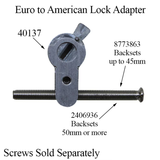 Adapter Insert - Euro Mortise Lock to American Cylinder - 40137