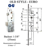 EURO MORTISE LOCK CASE, ACTIVE 35/92 GEAR, OLD STYLE REPLACEMENT