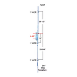 Fuhr Multi-Point Lock, 3 Hooks, 28mm - 6-8 Sliding Door - 40211