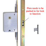Multipoint Sliding Door Lock 3 Hooks , 1-3/4 Backset - Stainless Steel