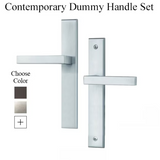 Contemporary Dummy Multipoint Lock Door Handle Set