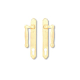 HOPPE ACTIVE 574/374 SLIDING PATIO DOOR L-HANDLE - POLISHED BRASS - BLEMISHED