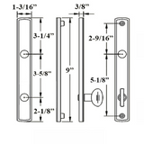 G-U ALLEGRO LEVER, 30MM PLATE, SOLID BRASS, INACTIVE, THUMBTURN ONLY (HANDLES DO MOVE) - OIL RUBBED BRONZE / BRUSHED SATIN NICKEL