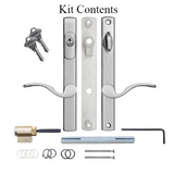 Multipoint Door Handles For Swing Door, Inactive - Non-Keyed With Thumbturn - 404102