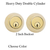 Deadbolt, 2 Inch Backset, Heavy Duty, Double Key - 40522