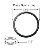 Marks Cylinder Spacer For Storm Doors and Security Doors Black Plastic Cylinder Spacer