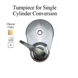 Marks Turn Piece For Storm Doors and Single Doors Single Cylinder Conversion Turnpiece