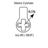 Marks Mortise Cam For #5 Marks Lock Cylinders