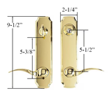 SIGNATURE ACTIVE KEYED HANDLESET WITH DEADBOLT, 5-1/2" BORE SPACING - 407001