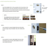 SIGNATURE ACTIVE KEYED HANDLESET WITH DEADBOLT, 5-1/2" BORE SPACING - 407001