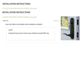 SIGNATURE ACTIVE KEYED HANDLESET WITH DEADBOLT, 5-1/2" BORE SPACING - 407001