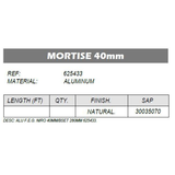 Roto 40mm Backset Sidelight Mortise (Flush Encased Gearbox) - 40R-423