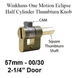 00/30T Winkhaus Eclipse 2-1/4 / 57 mm Half Cylinder