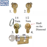 Winkhaus One Motion Eclipse 30/20T 45mm Keyed Cylinder - Choose Color