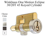 Winkhaus One Motion Eclipse 30/20T 45mm Keyed Cylinder - Choose Color