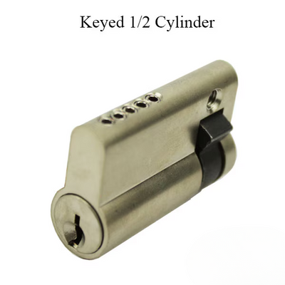 Hoppe 31.5/10 Inactive Keyed 1/2 cylinder - 413110310