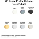 Rockwell Security 90° Solid Brass Euro Profile Cylinder Lock