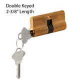 32/32 Active Keyed Cylinder Lock - Double Keyed - Solid Brass