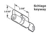32/32 Active Keyed Cylinder Lock - Double Keyed - Solid Brass