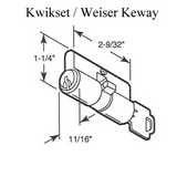 32/32 Active Keyed Patio Door Double Keyed Profile Cylinder Lock - Chrome