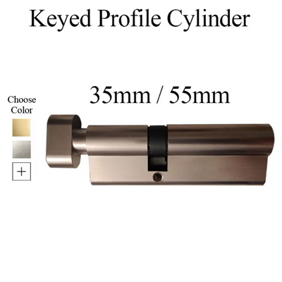 35 / 55, European Y1 360 Profile Cylinder - Choose Finish