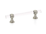 Schaub Lumiere Transitional - Adjustable acrylic bar pull 4" cc & 6" cc