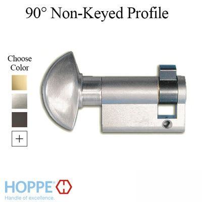 40.5 / 10 New Style HOPPE Inactive 90 Non-Keyed Profile Cylinder Lock, Solid Brass- 414010010, Choose Finish