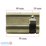 HOPPE 50MM KEYED 1/2 CYLINDER, 40/10 - 414010310