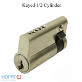 HOPPE 50MM KEYED 1/2 CYLINDER, 40/10 - 414010310