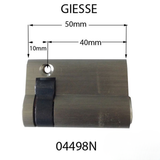 AGB 50mm Inactive Keyed 1/2 Euro Profile Cylinder 40/10 - Nickel
