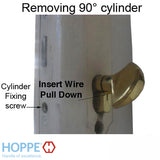 40.5 /40.5 HOPPE Non-Logo 90 Profile Cylinder Lock, Solid Brass,