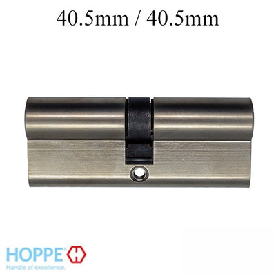 Euro Profile Double Cylinder, 40.5/40.5 mm, 360 Key / Key ,414141210 - Satin Nickel