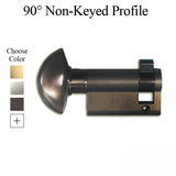 45.5 / 10 New Style HOPPE Non-Logo 90Á Non-Keyed Profile Cylinder Lock, Brass, Choose Color