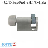 55.5mm Hoppe 45.5/10 Inactive 90° Non-Logo Non-Keyed Profile Cylinder Lock, D-knob - Choose Color