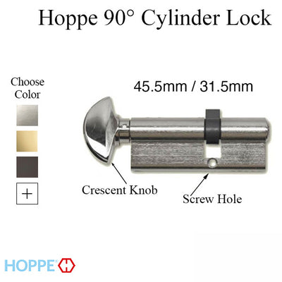 45.5 / 31.5 New Style HOPPE Non-Logo Active 90 Keyed Profile Cylinder Lock