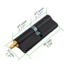 ACTIVE KEYED 45 / 45 EURO CYLINDER KIT FOR 2-3/4" THICK DOOR