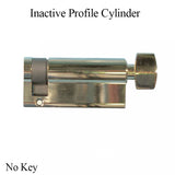 53/10 Profile Cylinder 63mm - Dummy, No Key - Brass