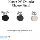 55.5/55.5, Hoppe Non-Logo 90 degree Keyed Euro Profile Cylinder