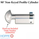 65.5/10 Hoppe Inactive 90° Non-Logo Non-Keyed Profile Cylinder Lock, No Knob - Choose Color