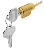 SAP-SCKD-D-US3 Keylock cylinder with 2 keys for Rockwell Entry Door Handlesets in Brass Finish