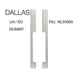 DALLAS DUMMY SLIDING DOOR HANDLE SET, HLS9000 GEAR LH 1-3/4" PANEL - ALPINE FROST